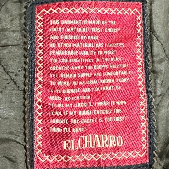 El Charro Distressed Leather Jacket - Picture 7 of 7